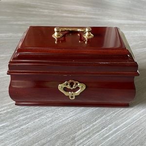 Vintage 1991 Wooden Jewelry Box